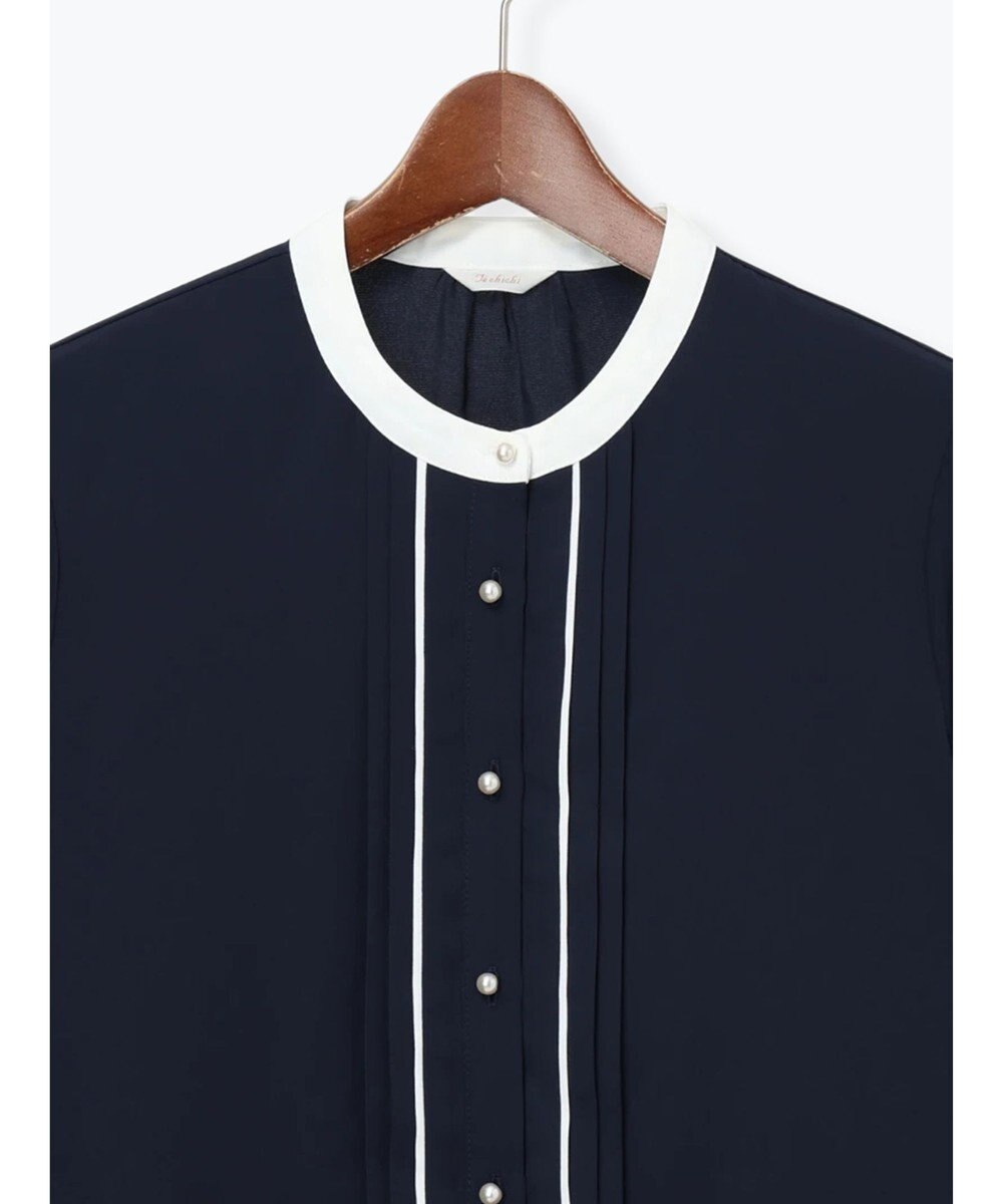 Te chichi パール釦フロントタックブラウス 