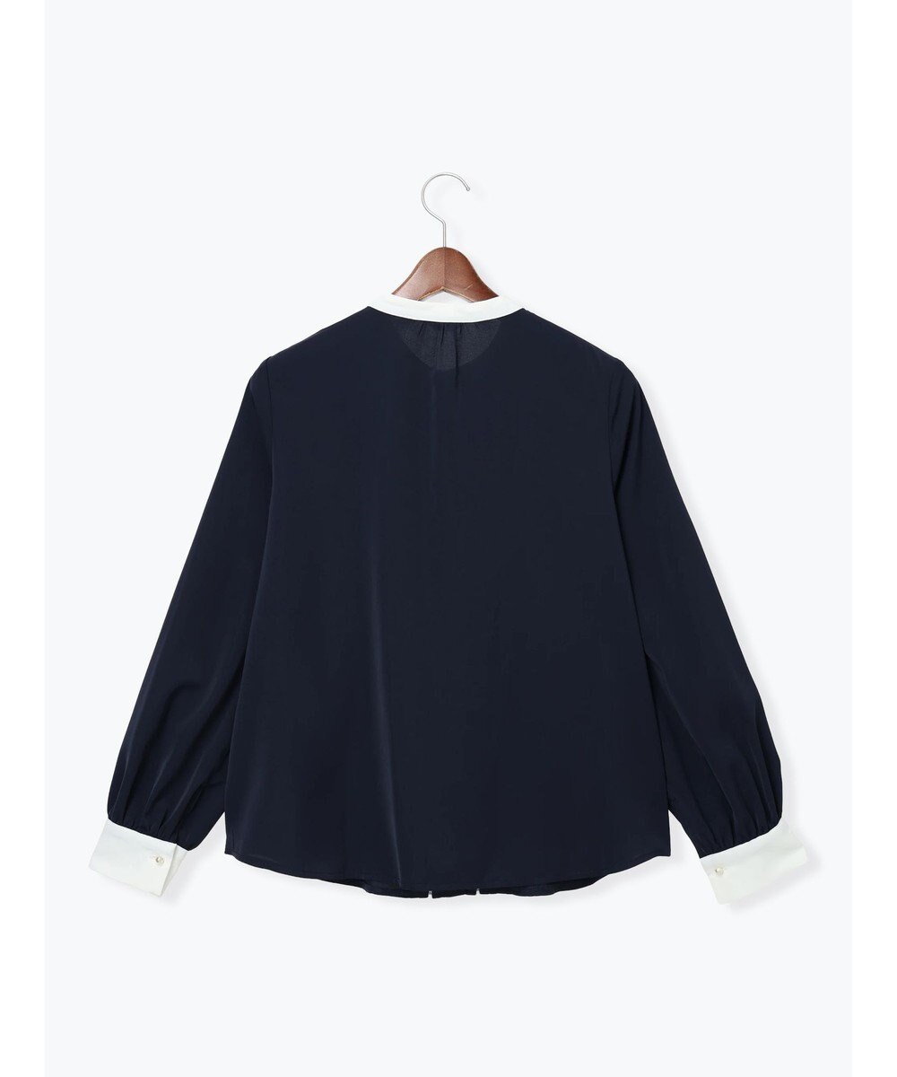 Te chichi パール釦フロントタックブラウス 