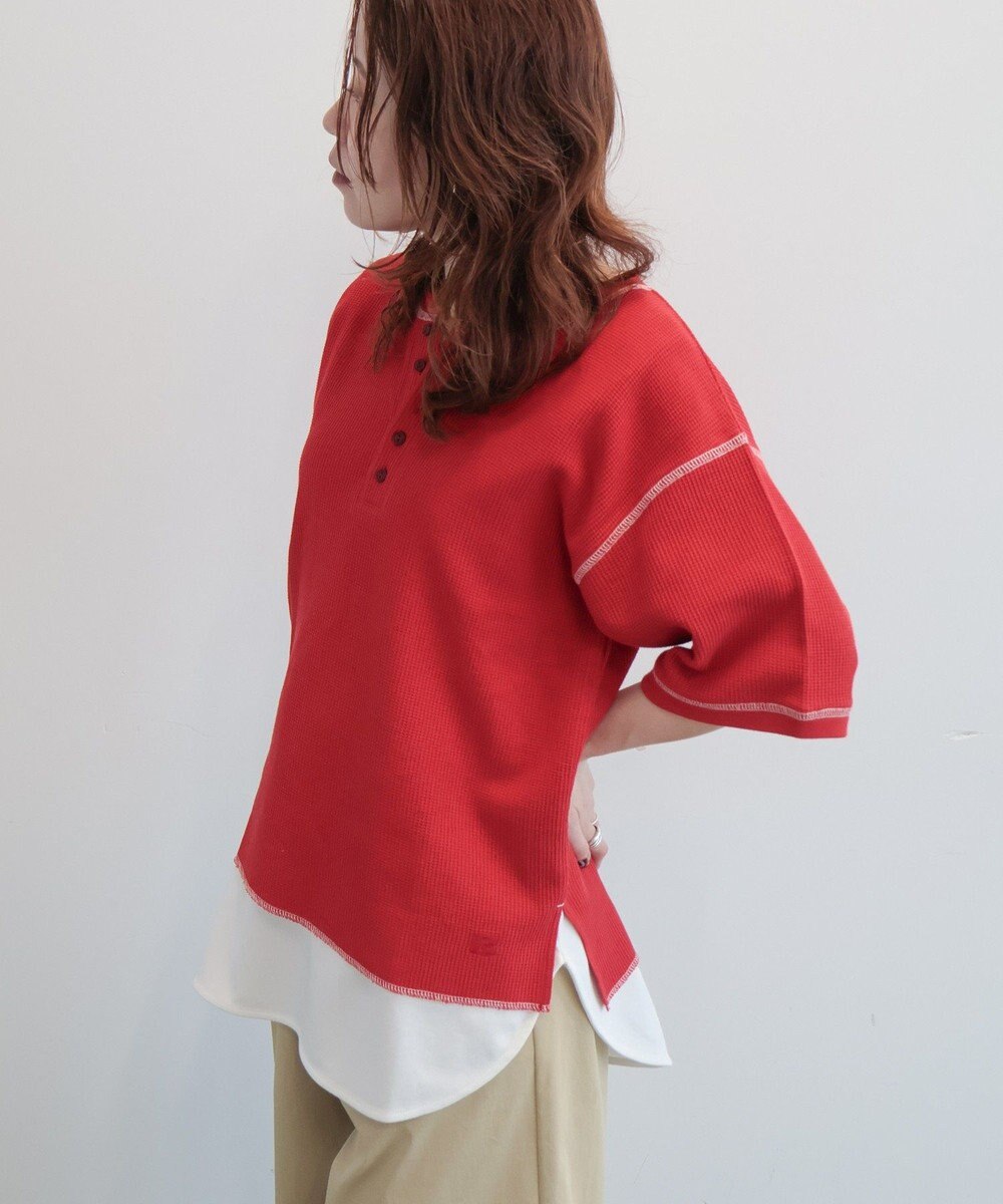 AMERICAN HOLIC 【RUSSELL】ワッフルヘンリーTシャツ 