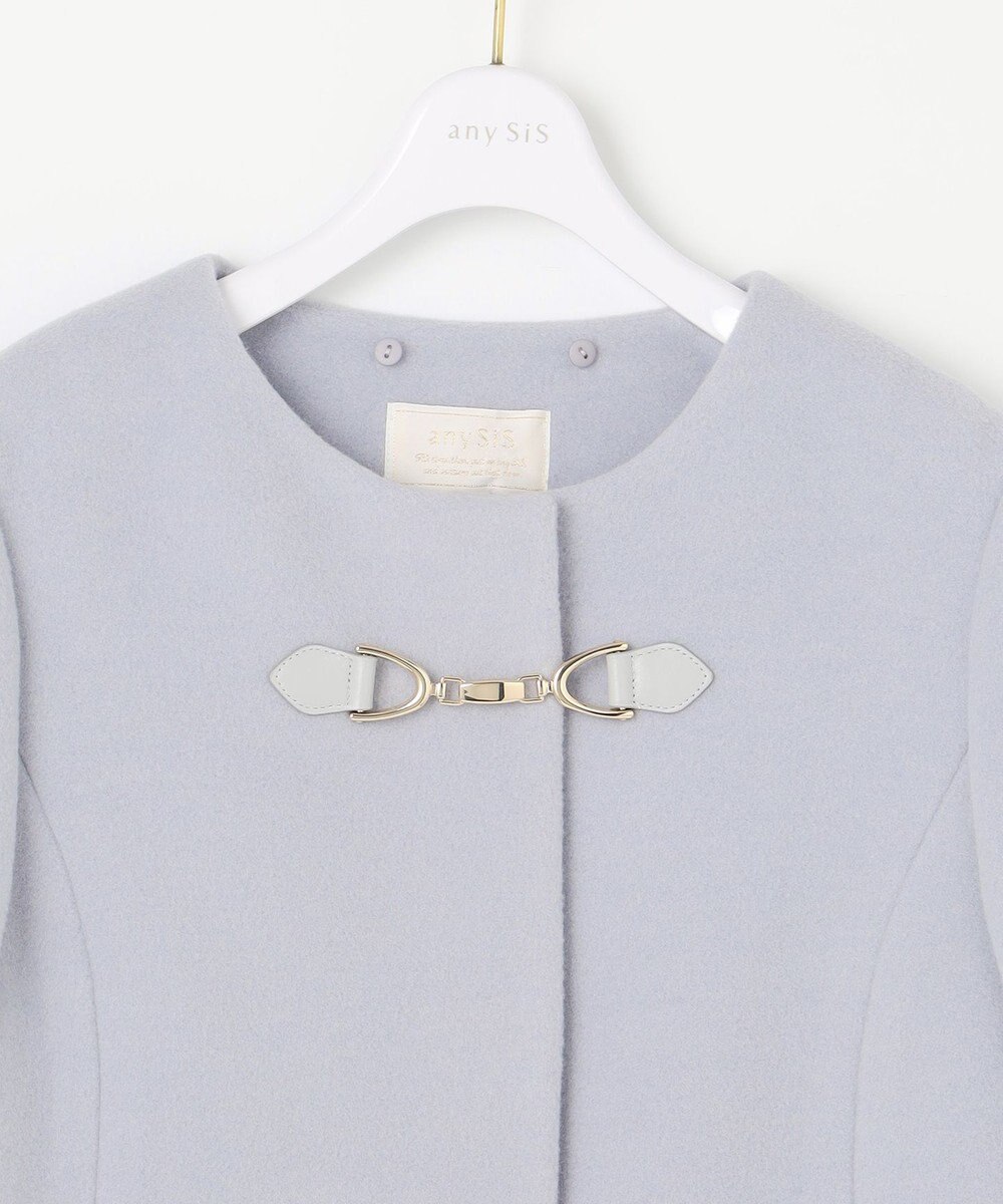 ANY SIS L 【2WAY】ファインウールモッサ ショートコート 