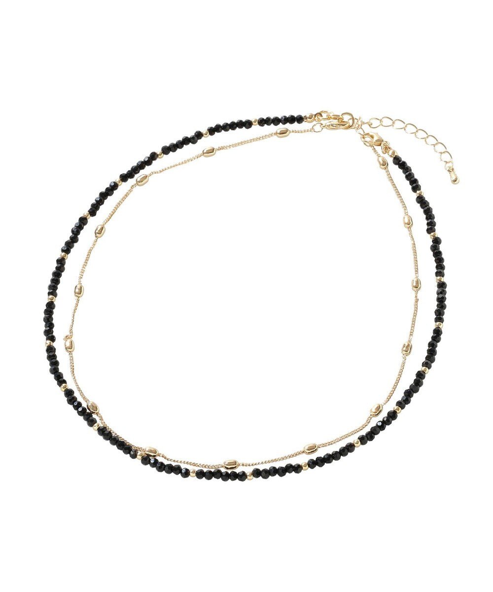 Green Parks カットガラス２連ネックレス 