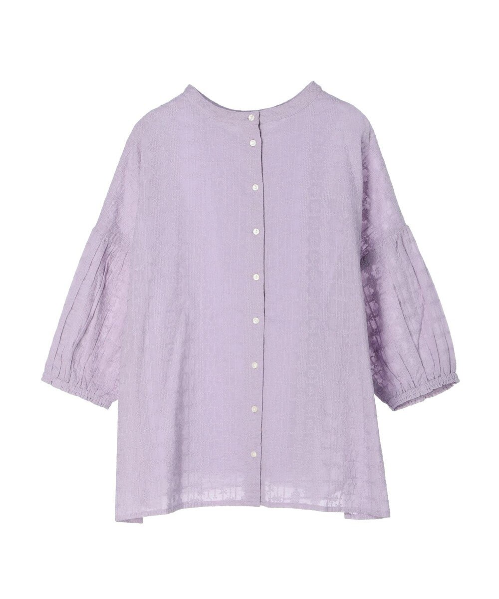 Green Parks インド綿 SET２点 刺繍７分丈ブラウス＋タンクトップ 