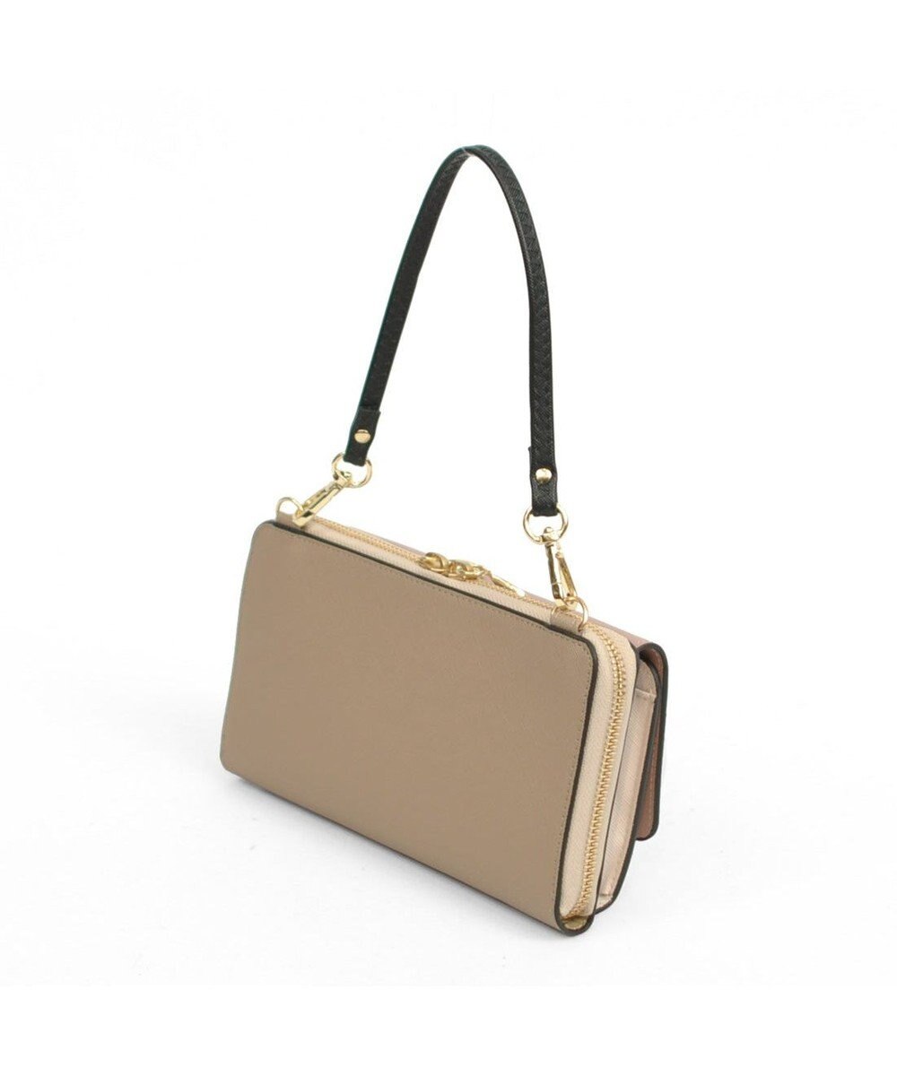 UNBILLION カシュカシュ cachecache / WEB限定カラーコンビウォレットショルダーバッグ 