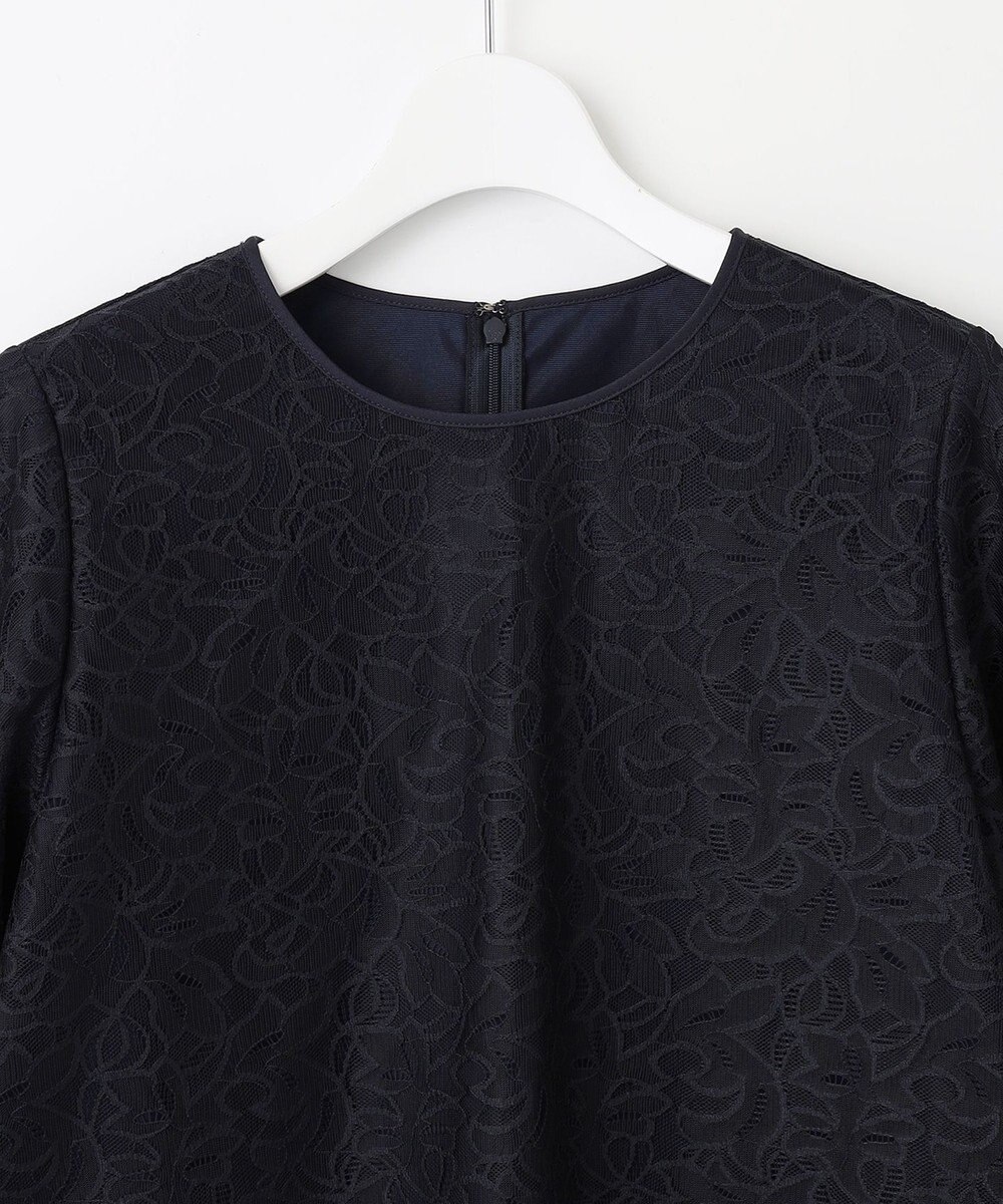 自由区 【セットアップ対応・洗える】ラッセルレース ブラウス 