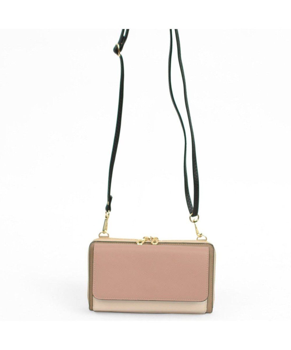 UNBILLION カシュカシュ cachecache / WEB限定カラーコンビウォレットショルダーバッグ 