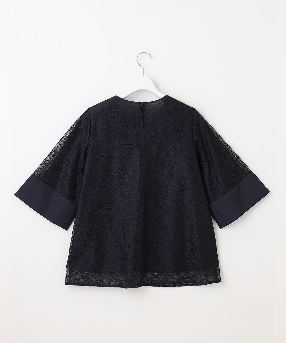 自由区 【セットアップ対応・洗える】ラッセルレース ブラウス 