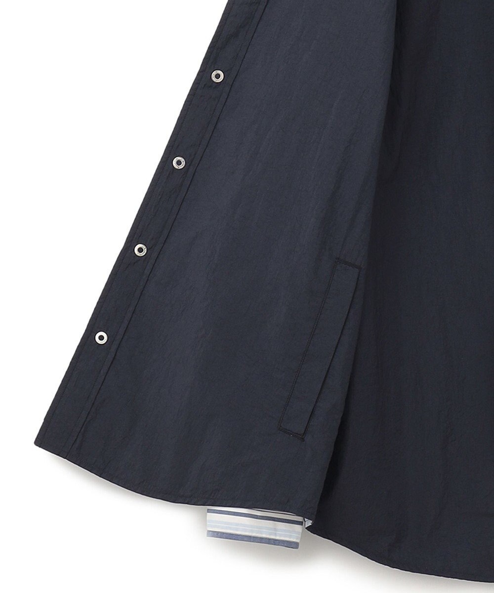 J.PRESS MEN バンドカラーリバーシブル シャツブルゾン 