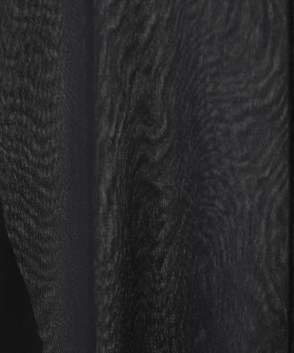 YECCA VECCA クルーネック5分袖シアートップス 