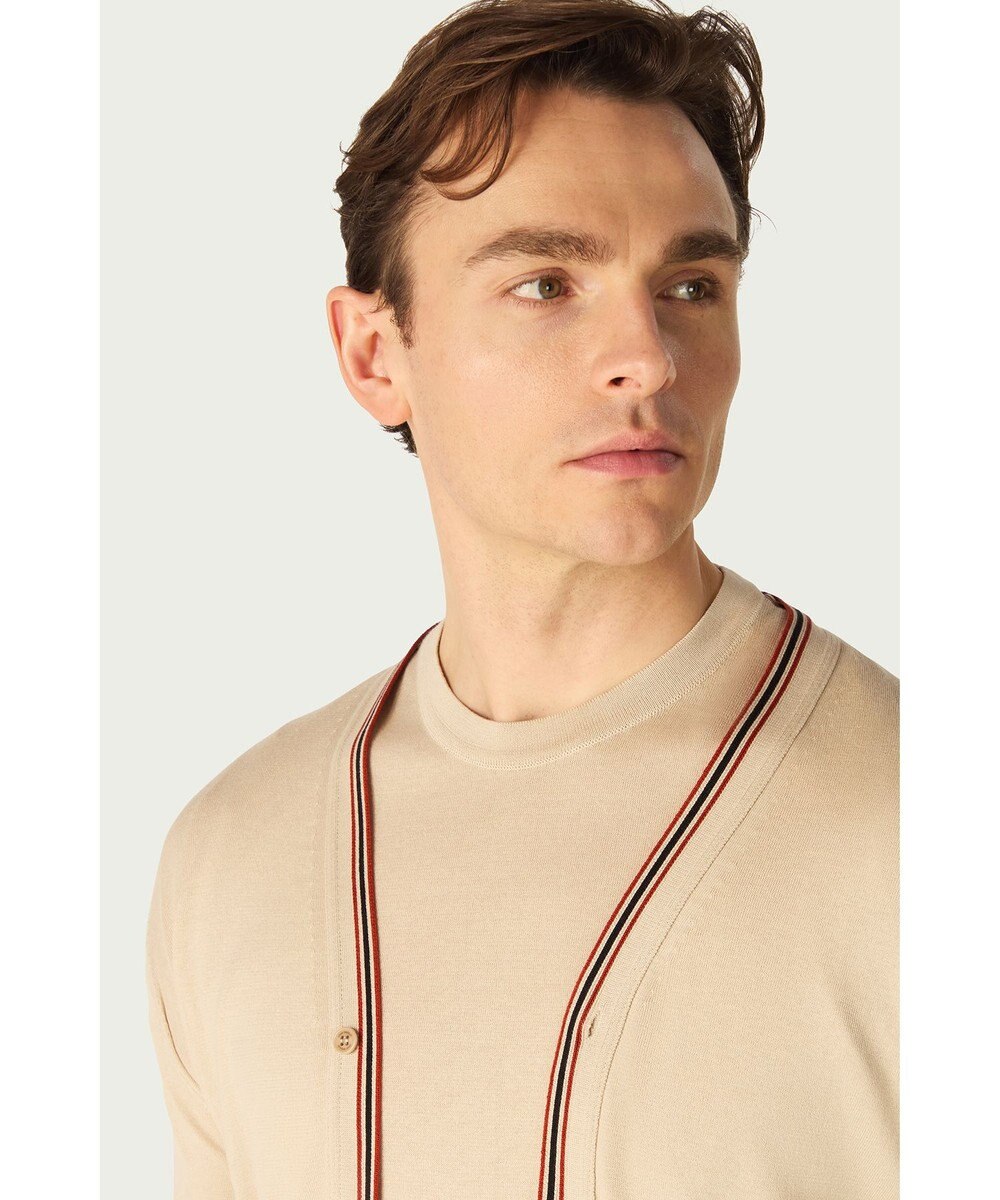 DAKS John Smedley for DAKS ハウスストライプカーディガン 