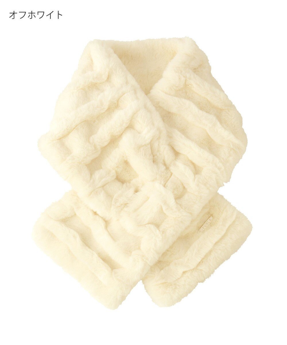 MOONBAT FURLA フェイクファーウェイビーマフラー 