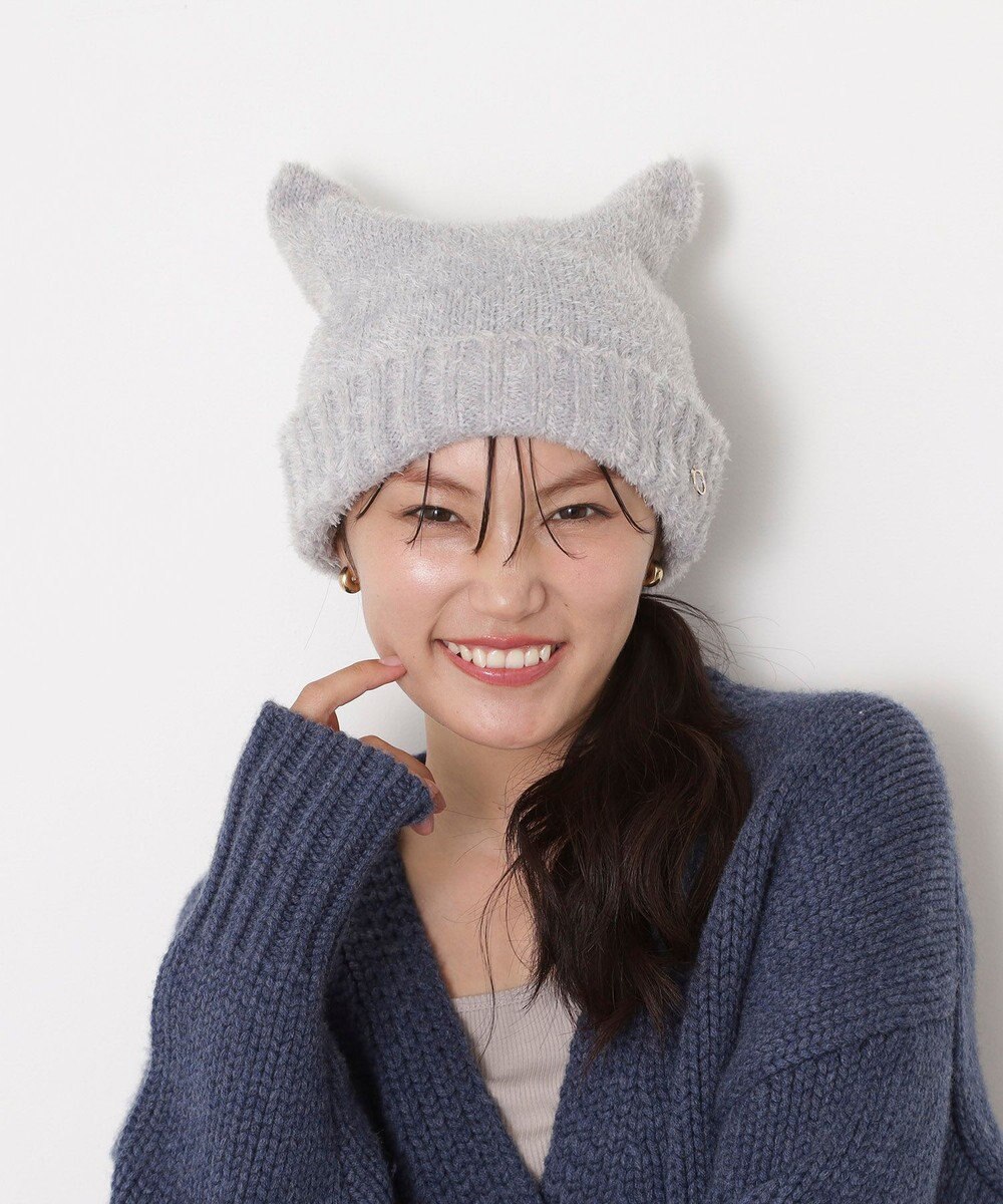 MOONBAT PAUL&JOE ACCESSOIRES(ポール&ジョー)ネコミミ シャギー ニット帽 