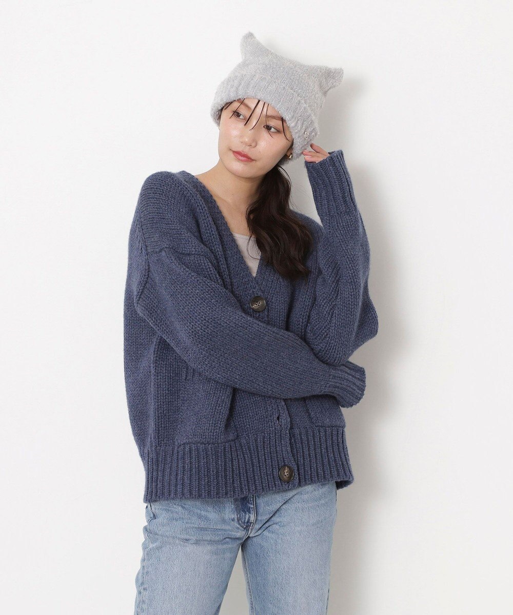 MOONBAT PAUL&JOE ACCESSOIRES(ポール&ジョー)ネコミミ シャギー ニット帽 