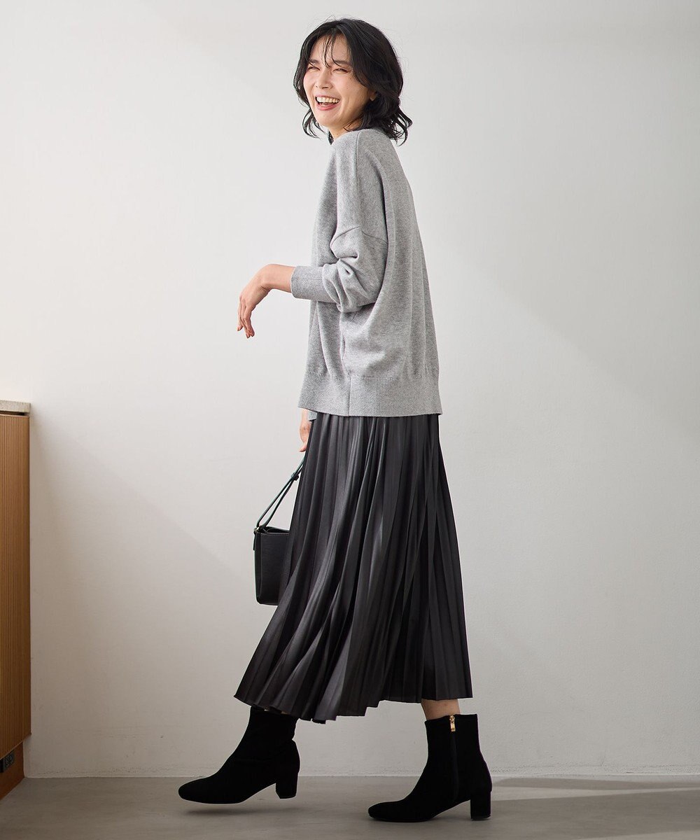 ANY 【6色展開】ムースタッチボクシーニット 