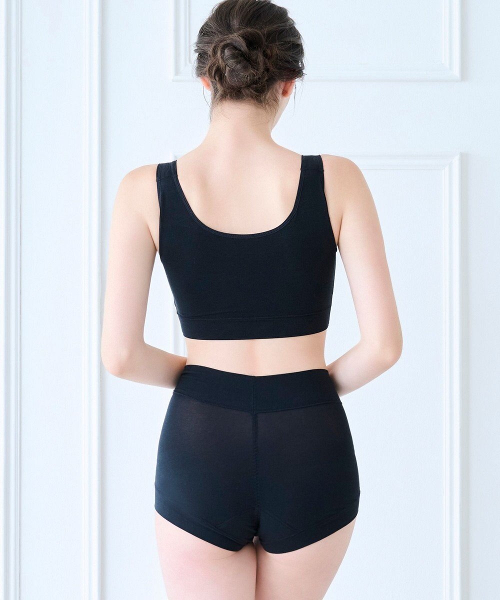 BRADELIS New York 【BRADELIS New York】モモパンツ・ラッピングサニタリーショーツ#319 よく伸びる綿混素材で快適 サニタリー 深め 