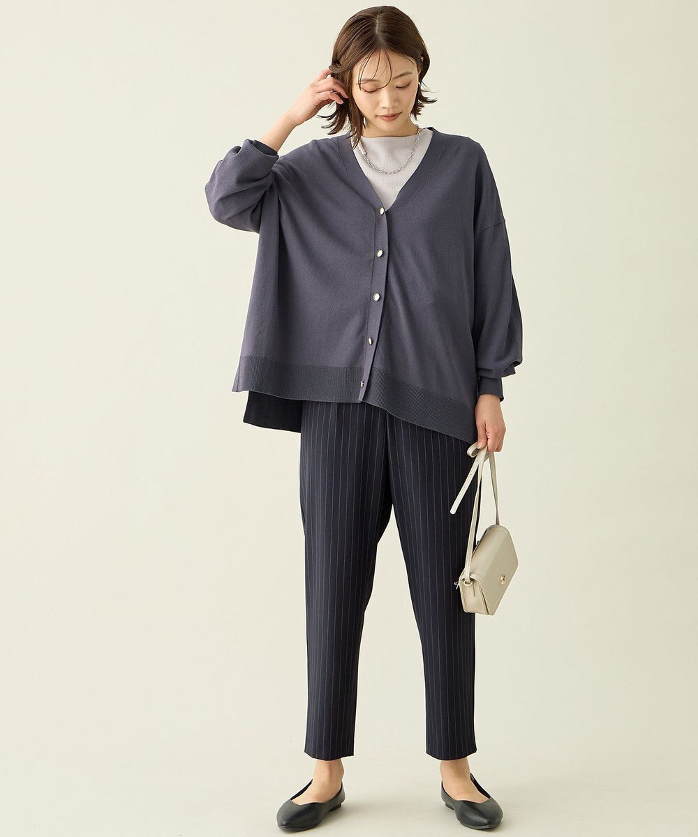 ANY 【6サイズ展開/ウエストゴム】イージーテーパードパンツ 