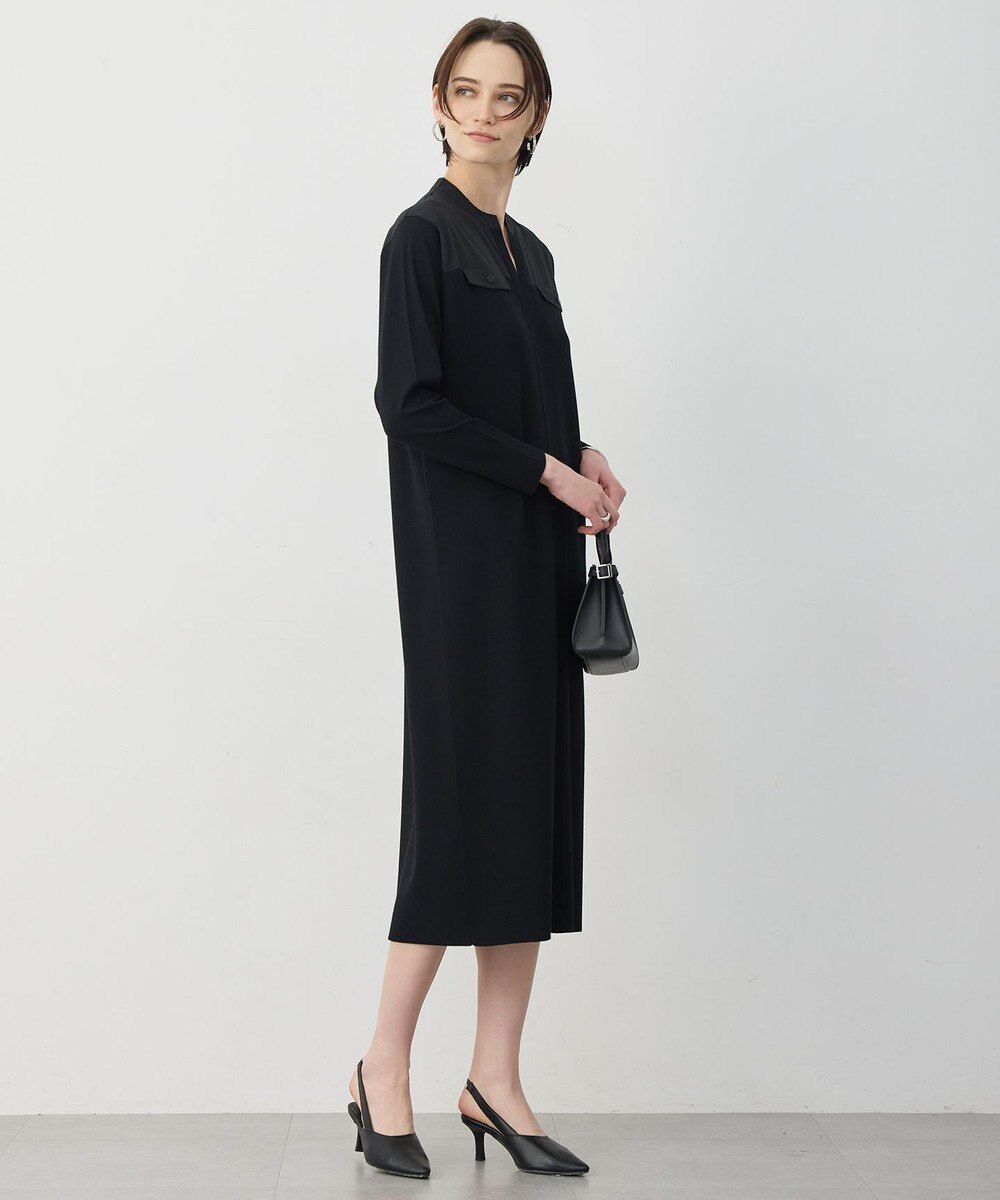 ICB L クリアレーヨンストレッチ ニットワンピース 