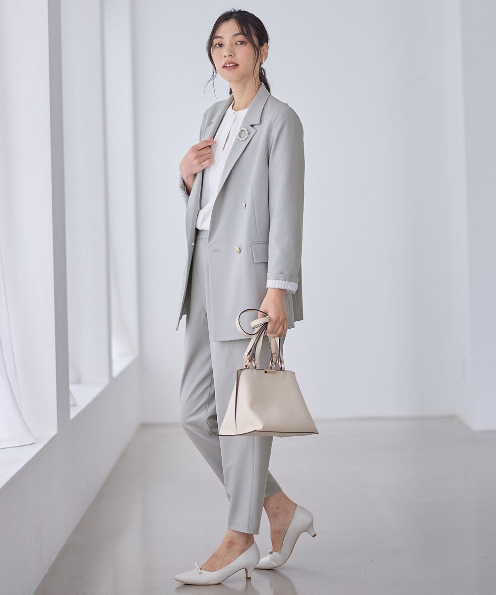 ANY L イージーケアライトストレッチダブルテーラードジャケット 