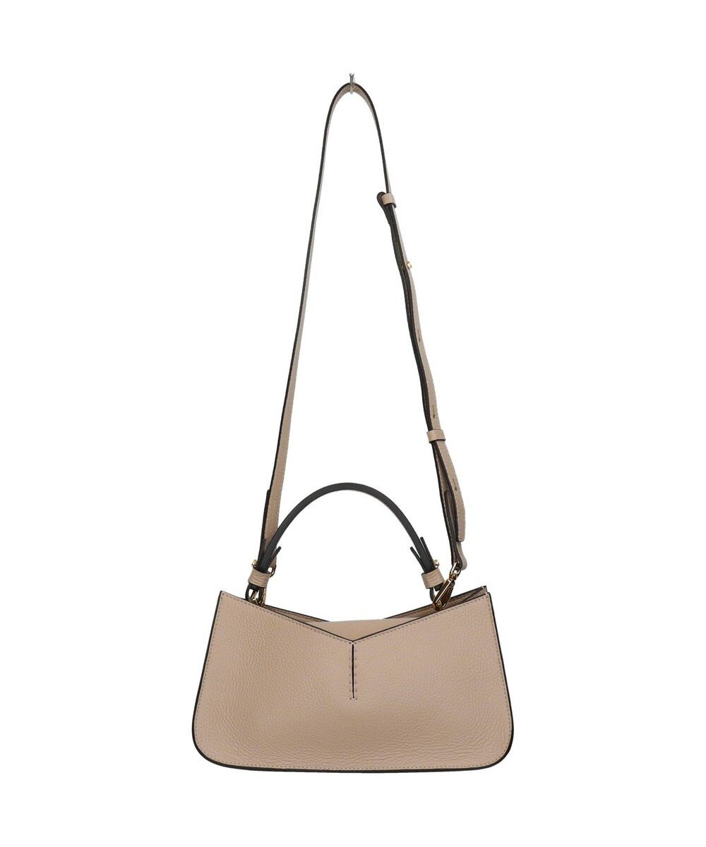 INTER-CHAUSSURES 【LORISTELLA】Vカットレザー２WAYハンドバッグ 