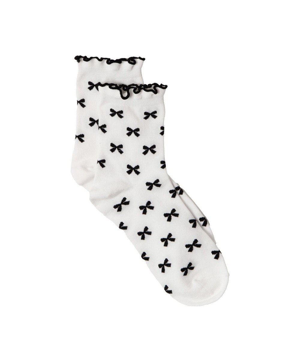 WEGO モチーフ総柄メロークルーソックス 