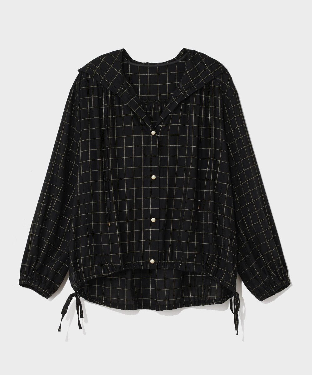 GRACE CONTINENTAL ラメチェックフーディー 