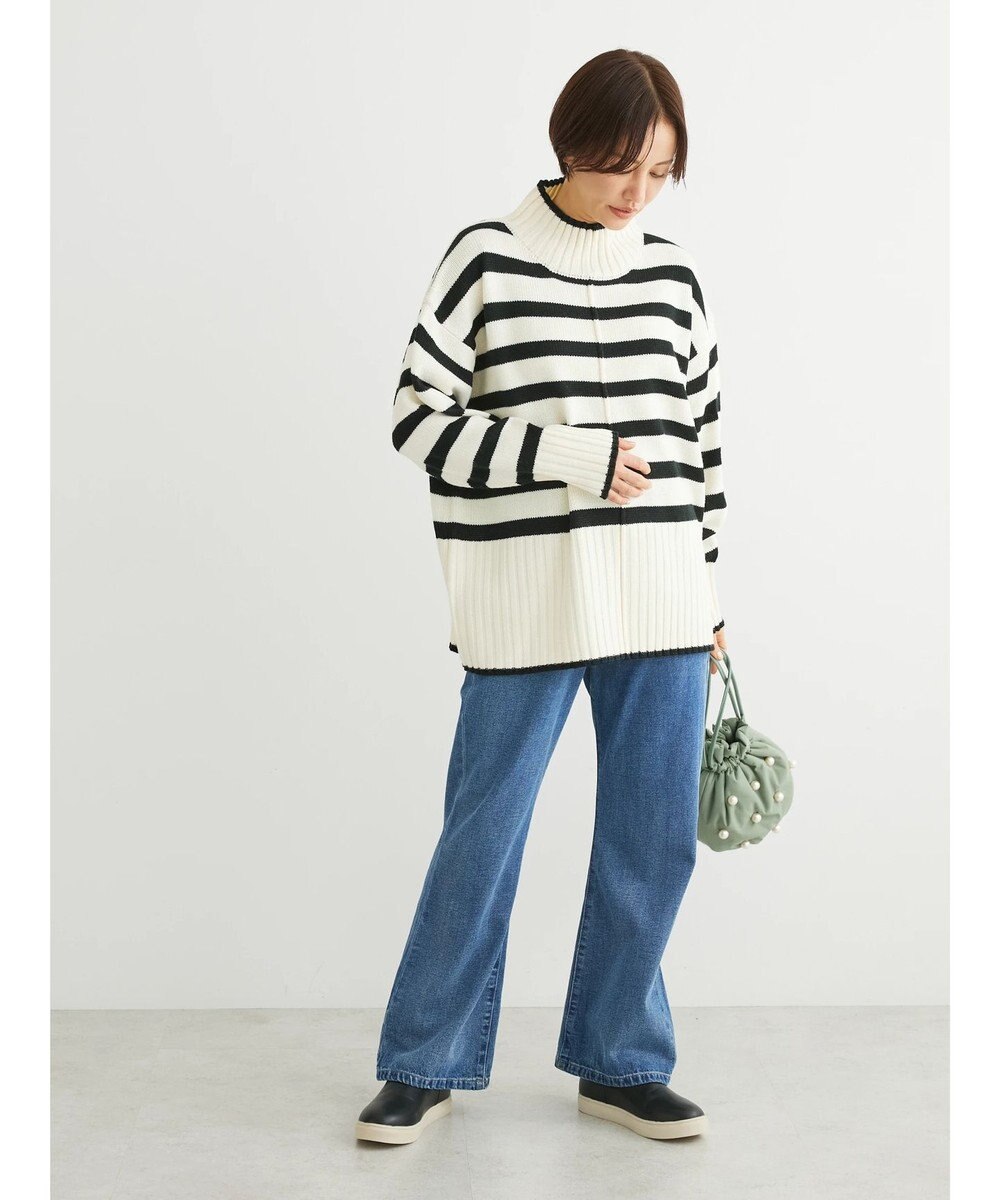 Green Parks 洗える　バックスリットニットプルオーバー 