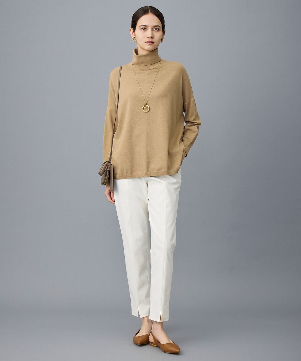 自由区 L 【17号サイズまで展開・SHIHOさん着用】ジョーゼットニット パンツ 