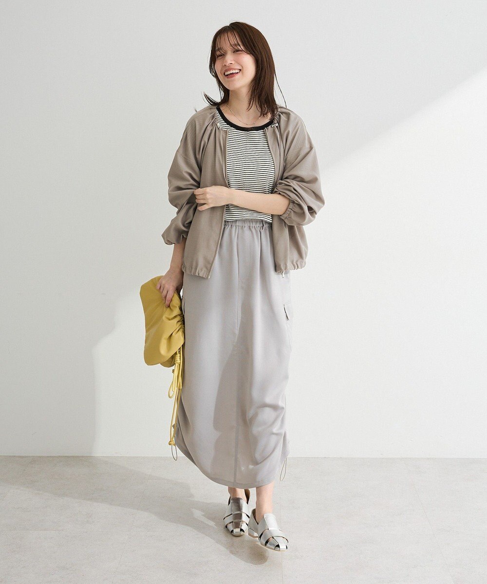 Green Parks ドロストネックシアーブルゾン 