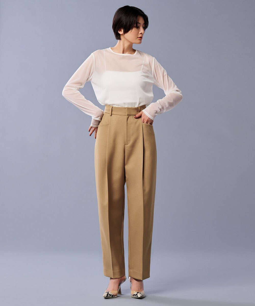 uncrave 【防シワ・洗濯機洗い可】ドライタッチツイル カーブ パンツ（uncrave STANDARD） 