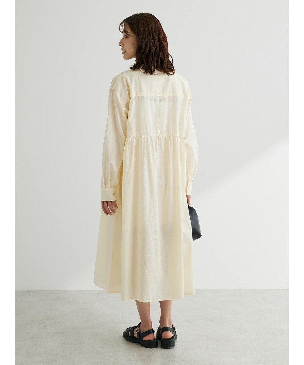 Green Parks ボリュームギャザーシャツワンピース 