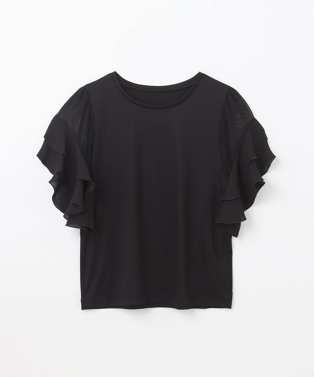 GRACE CONTINENTAL シアーフレアスリーブトップ 