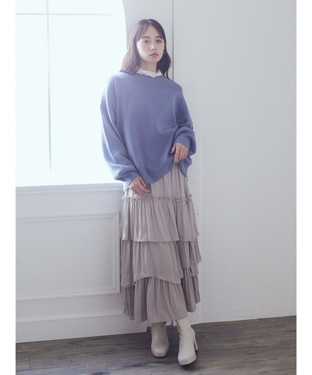 earth music&ecology アンチピリングバックスリットプルオーバー 