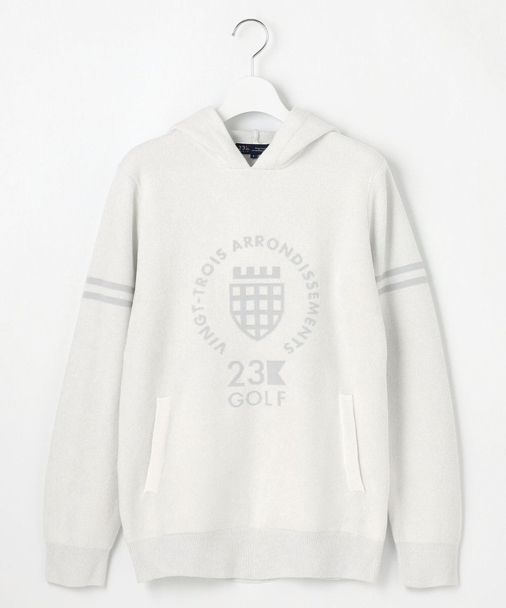 23区GOLF 【WOMEN】【ストレッチ性】フロントロゴ フーディー 日常使いにぴったりな軽やかな1着 