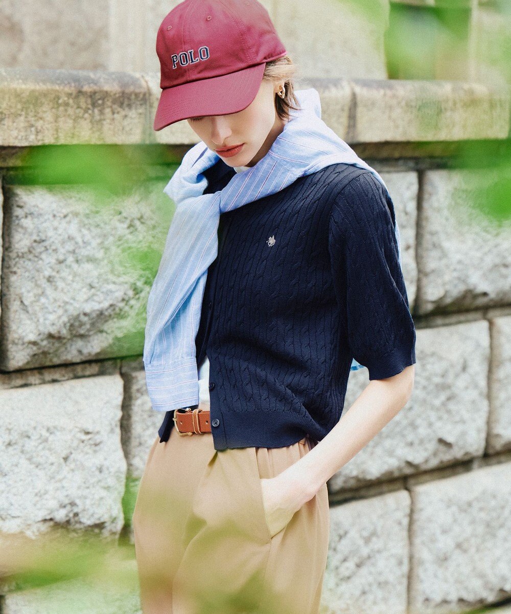 ANY 【POLO BCS別注】ケーブルニットポロ 