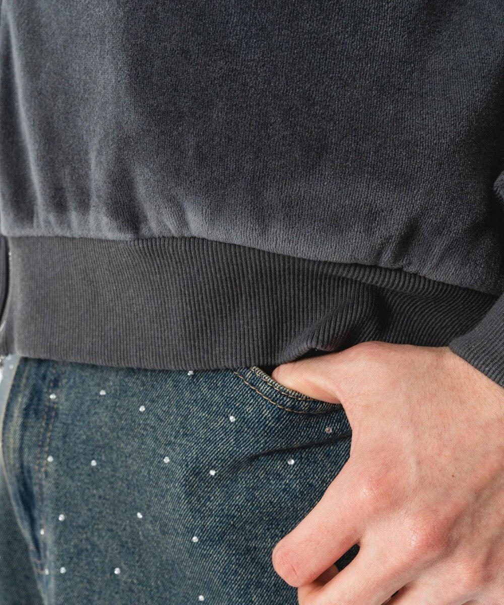 WEGO 【ユニセックス着用ITEM】ブリーチロゴベロアトラックジャケット 