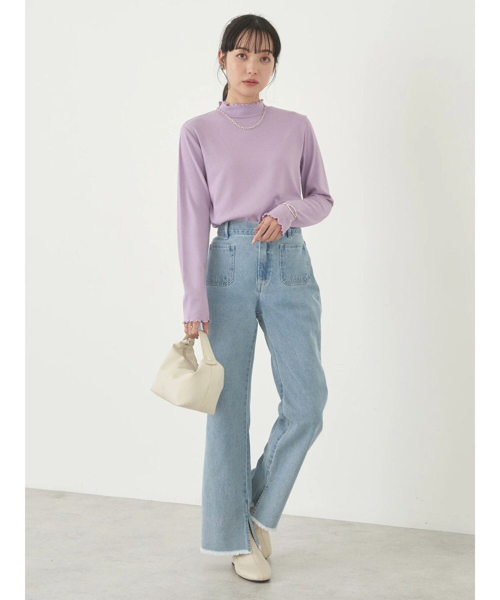 earth music&ecology テレコリブメローハイネックインナー 