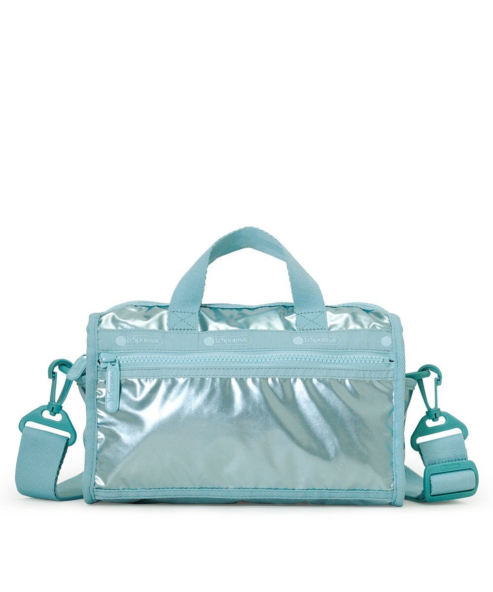 LeSportsac MINI DUFFEL CROSSBODY/アクアブルーシャイン 