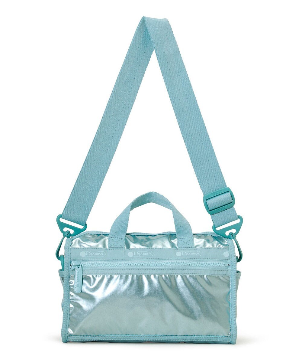 LeSportsac MINI DUFFEL CROSSBODY/アクアブルーシャイン 