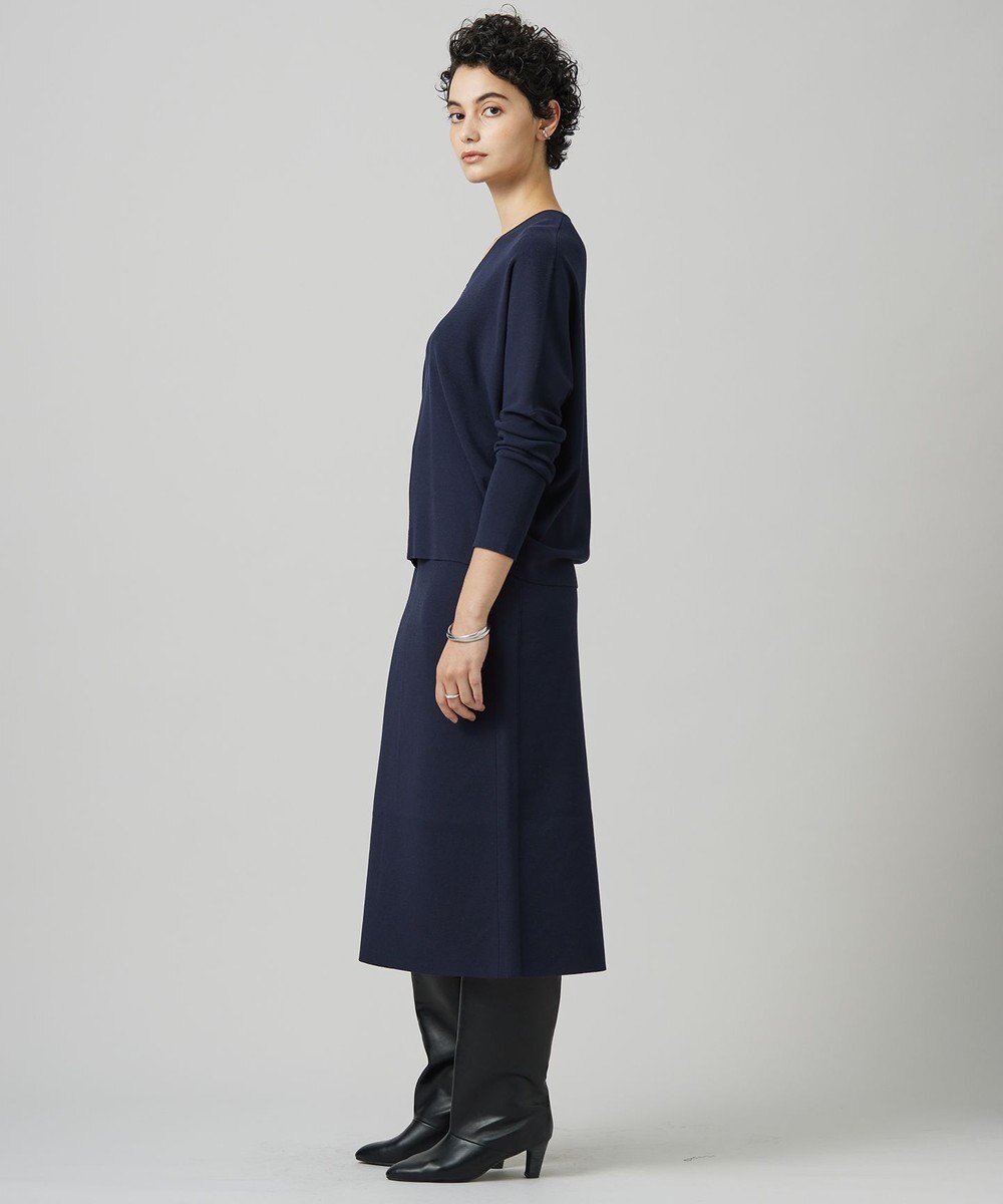 ICB 【洗える】 クロスコンビ ニットスカート 