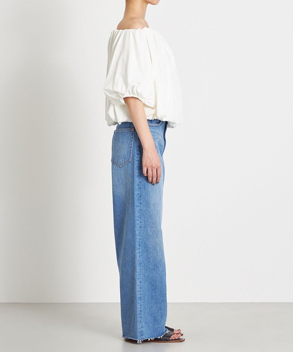 NAVE 【Nave 　洗える・接触冷感】クロップドジャージーブラウス 