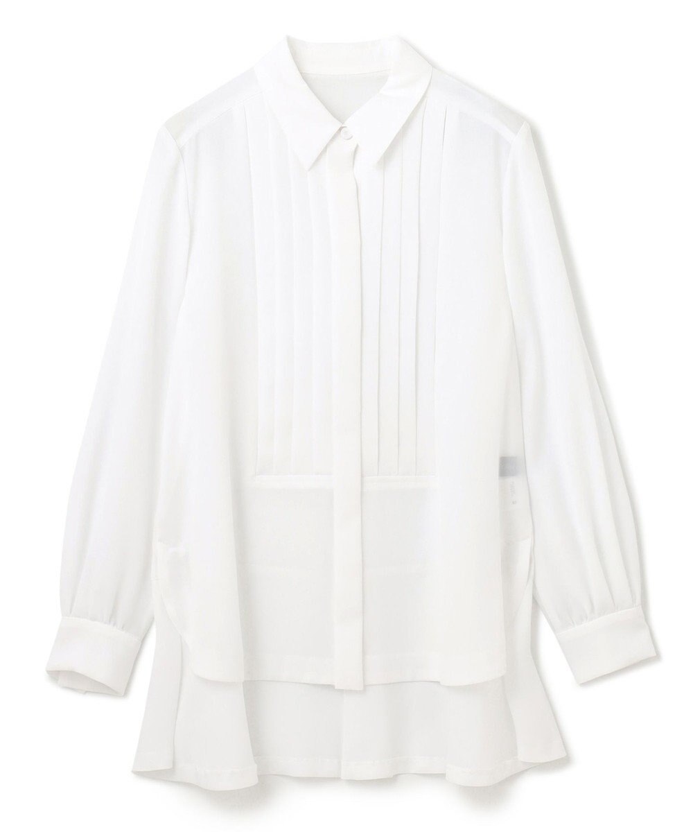 GRACE CONTINENTAL ロングテールドレスシャツ ホワイト