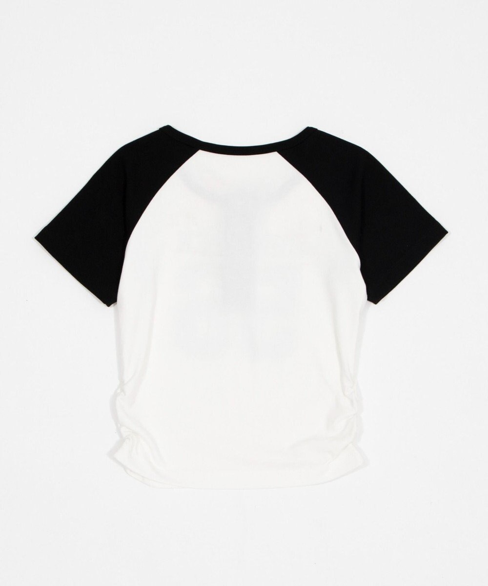 WEGO グラフィックラグランヘンリーネックT 