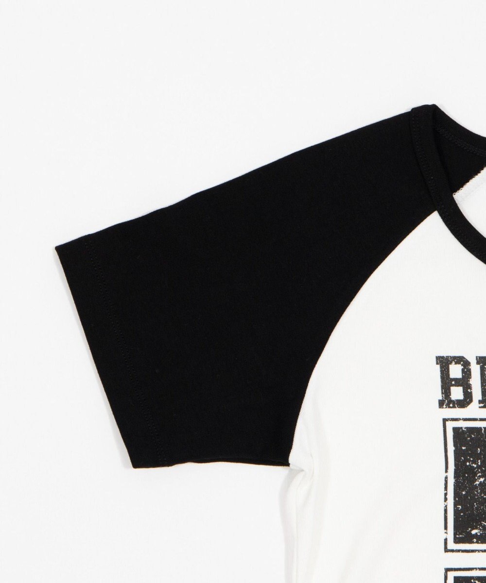 WEGO グラフィックラグランヘンリーネックT 