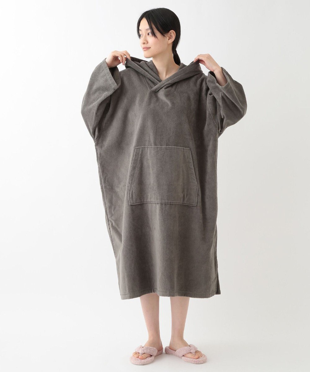 UCHINO エアリータッチ ポケット付サウナポンチョ 