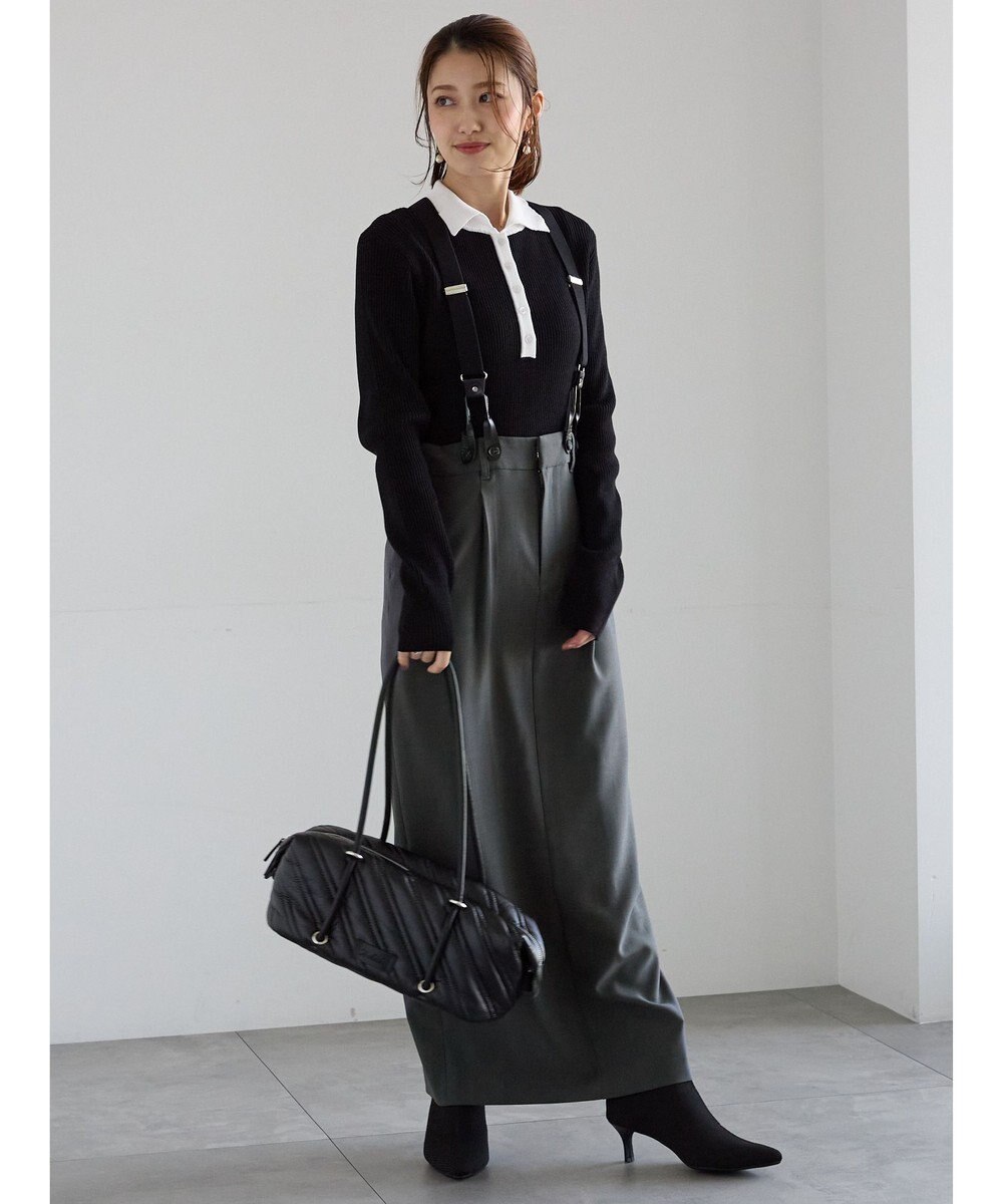 Te chichi サスペンダータイトスカート 