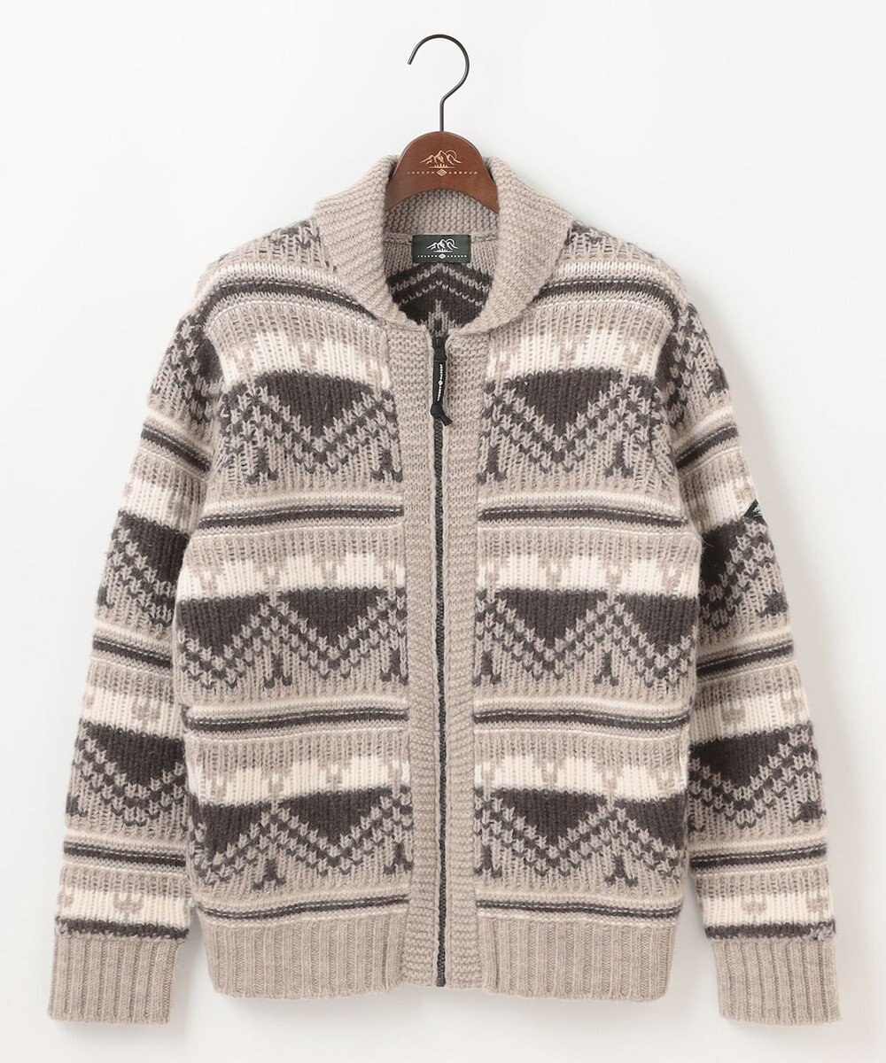 JOSEPH ABBOUD MOUNTAIN 【ペルー産ハイランドウール100％】ハイランドウールカウチンセーター 