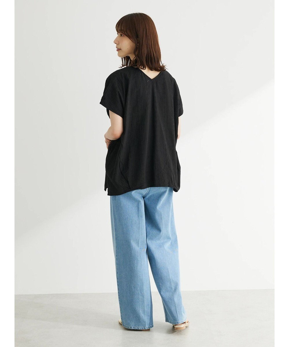 Green Parks インド綿　ＳＥＴ２点　マルチ刺繍ブラウス＋タンク 