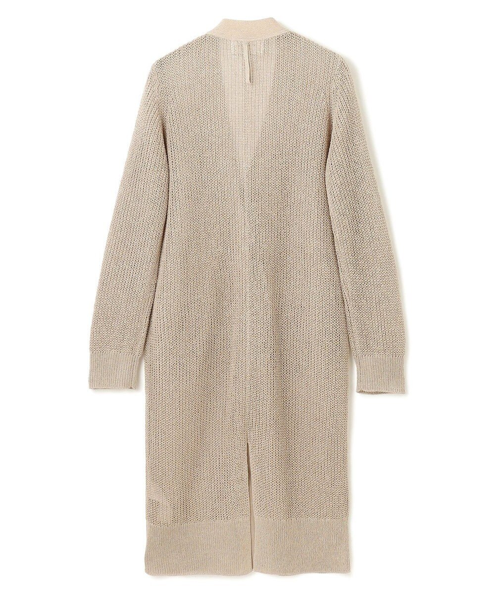 BEIGE， 【洗える】OPTICAL / ペーパーヤーンVネックロングカーディガン 