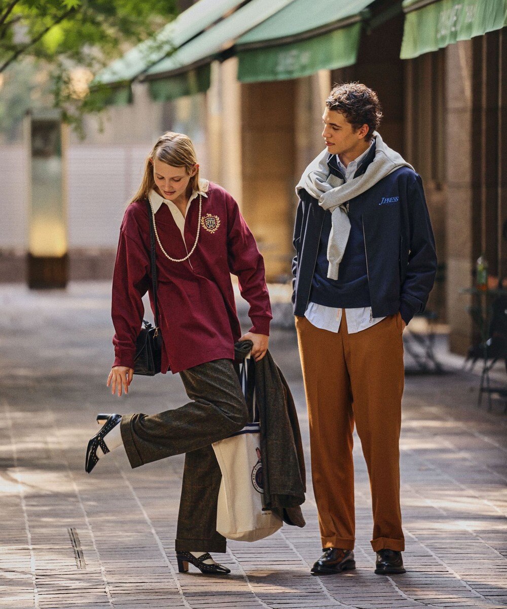 J.PRESS MEN 【J.PRESS ORIGINALS × CLUEL】【UNISEX】クレストロゴ ラガーシャツ 