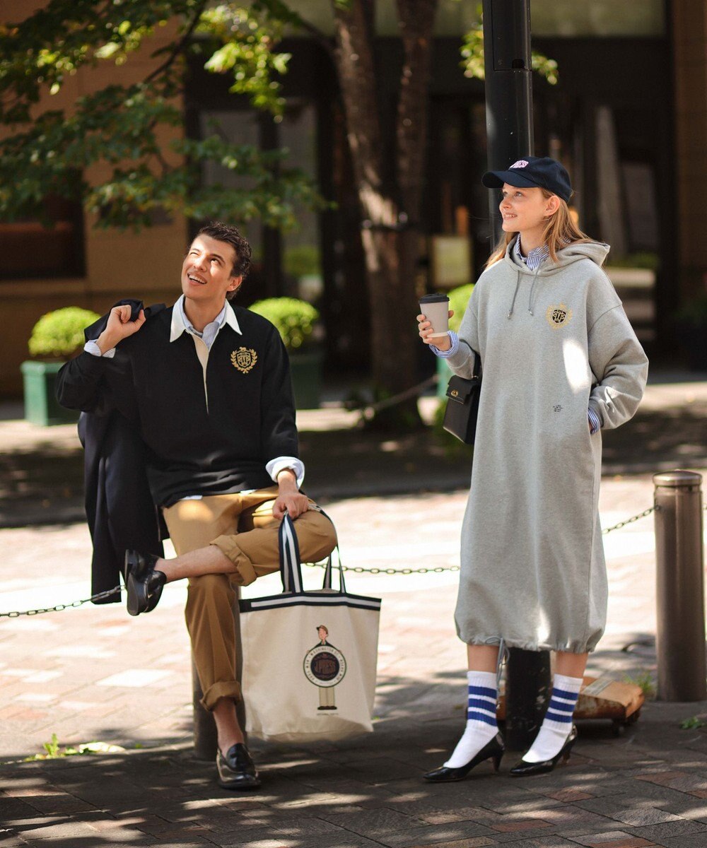 J.PRESS MEN 【J.PRESS ORIGINALS × CLUEL】【UNISEX】クレストロゴ ラガーシャツ 