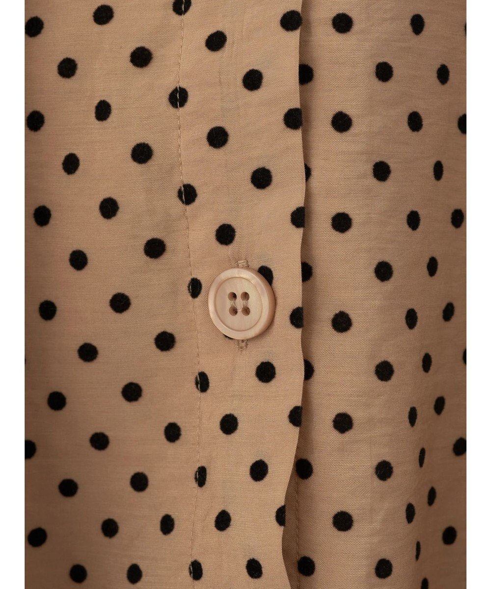 earth music&ecology ドットチュニック丈リボン付きワンピース 